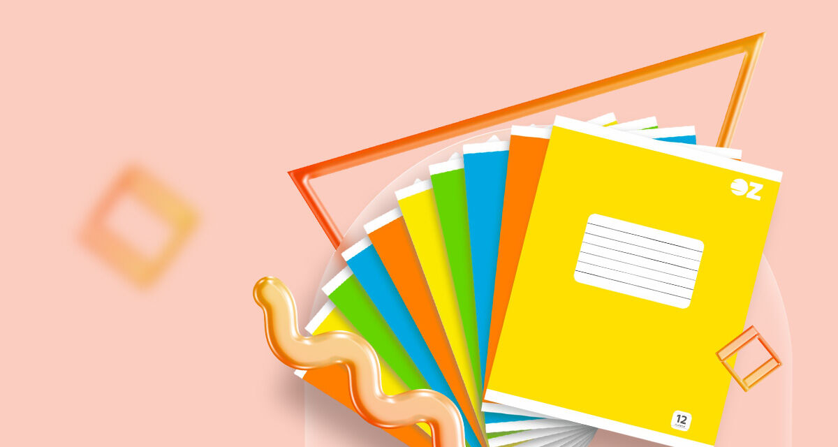 Тетрадь в линейку «Цветная», 12 л.